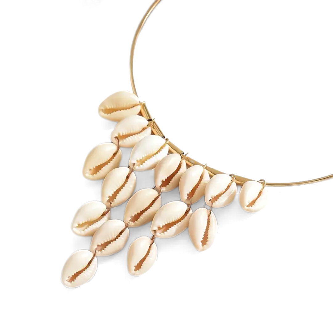Cowrie Shell Collar Necklace