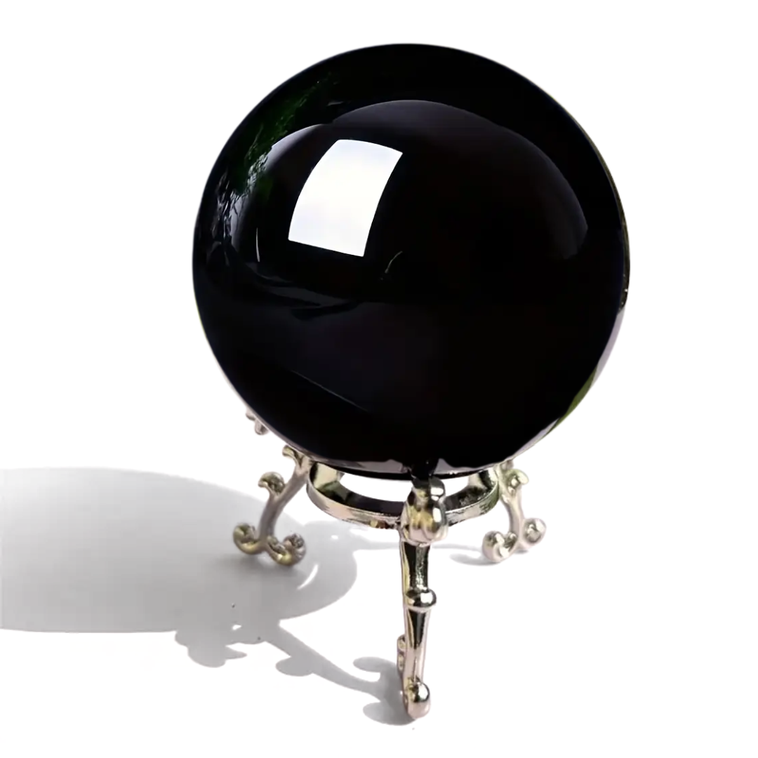 Black Obsidian Sphere (60mm) Scrying Crystal Ball