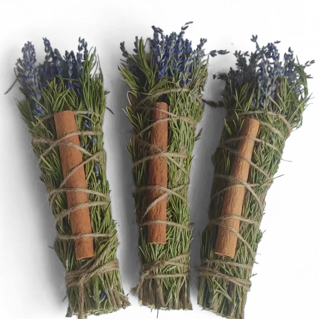 Rosemary, Lavender & Cinnamon Smudge Stick 7"