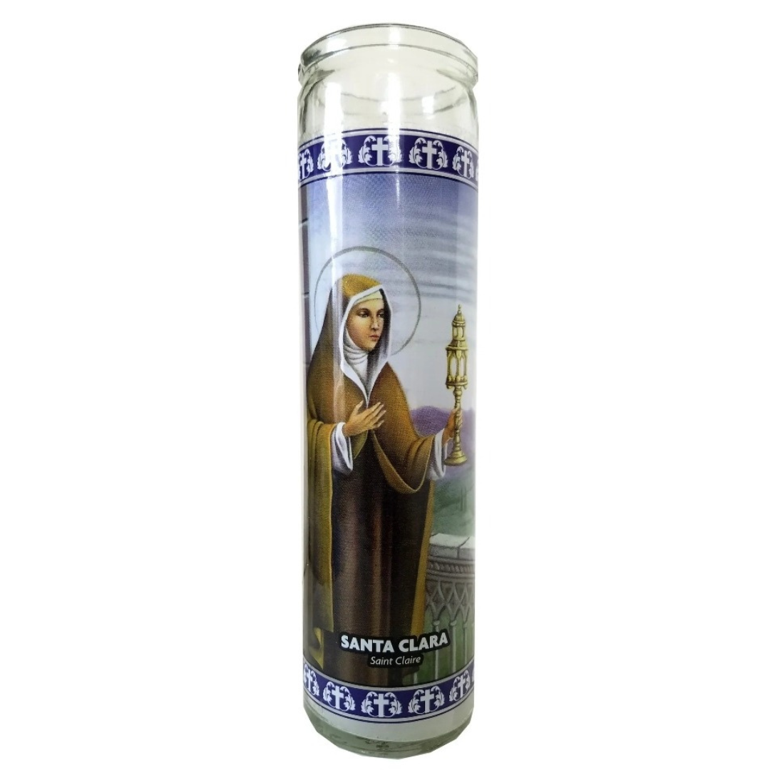 Santa Clara Prayer Candle | Saint Clare Devotional Candle