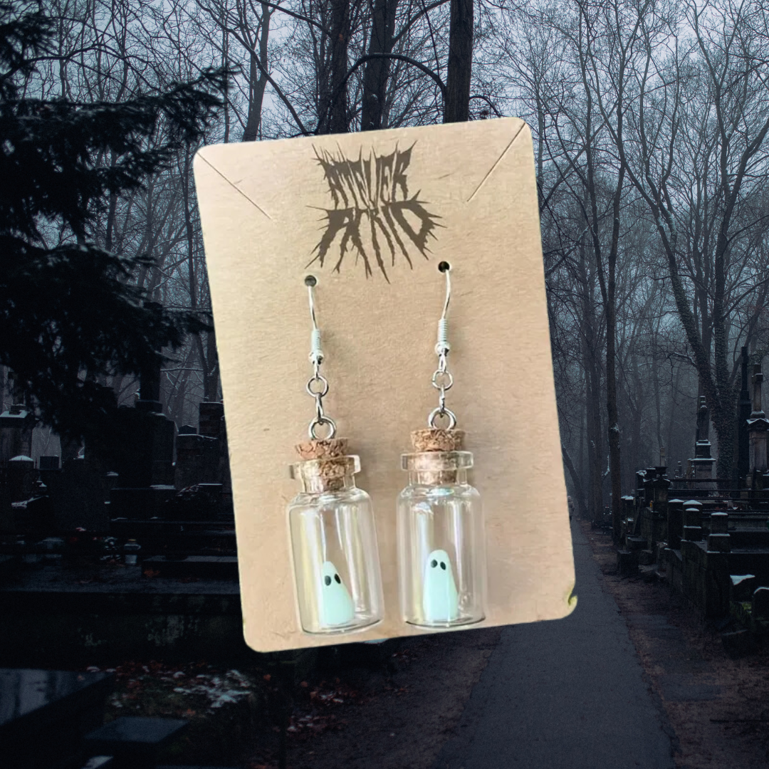 Ghost in a Bottle Earrings