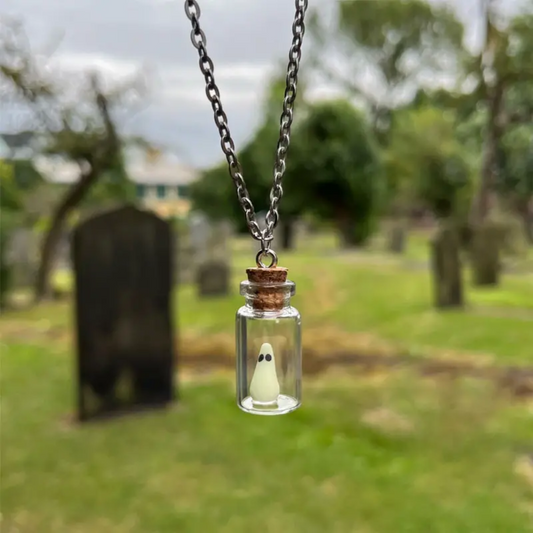 Ghost in a Bottle Necklace