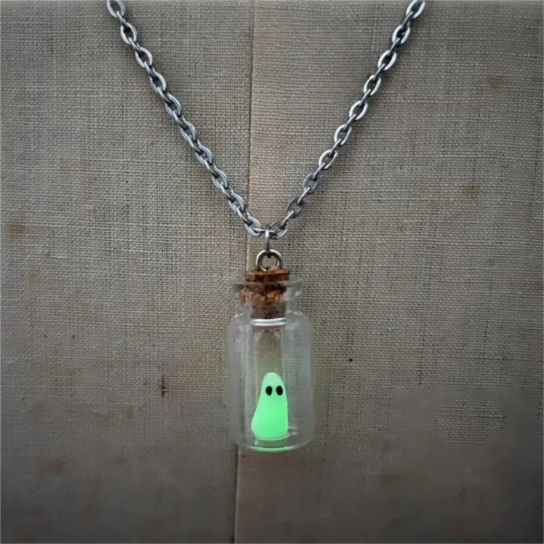 Ghost in a Bottle Necklace