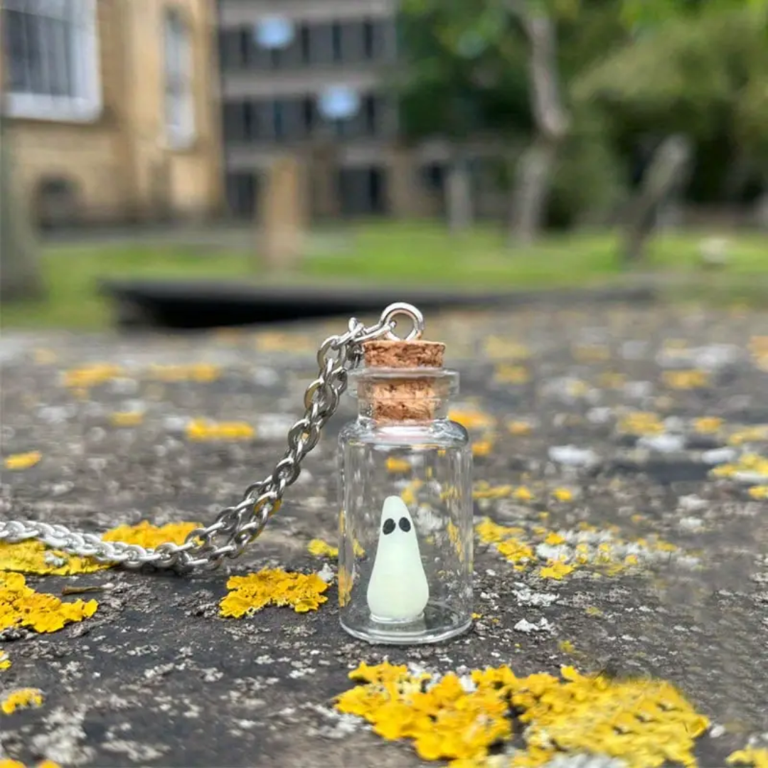 Ghost in a Bottle Necklace