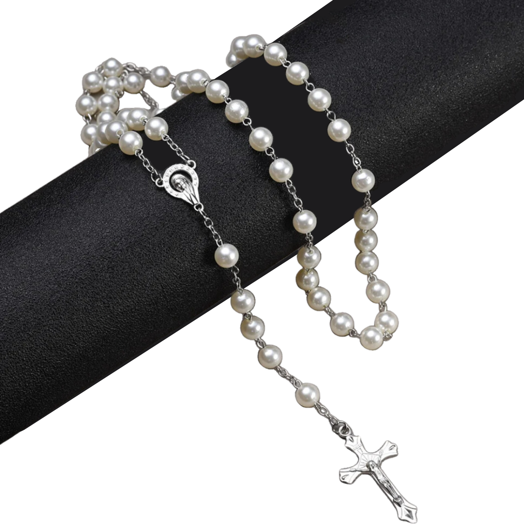 Faux Pearl Rosary