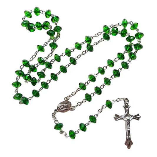 Green Crystal Rosary