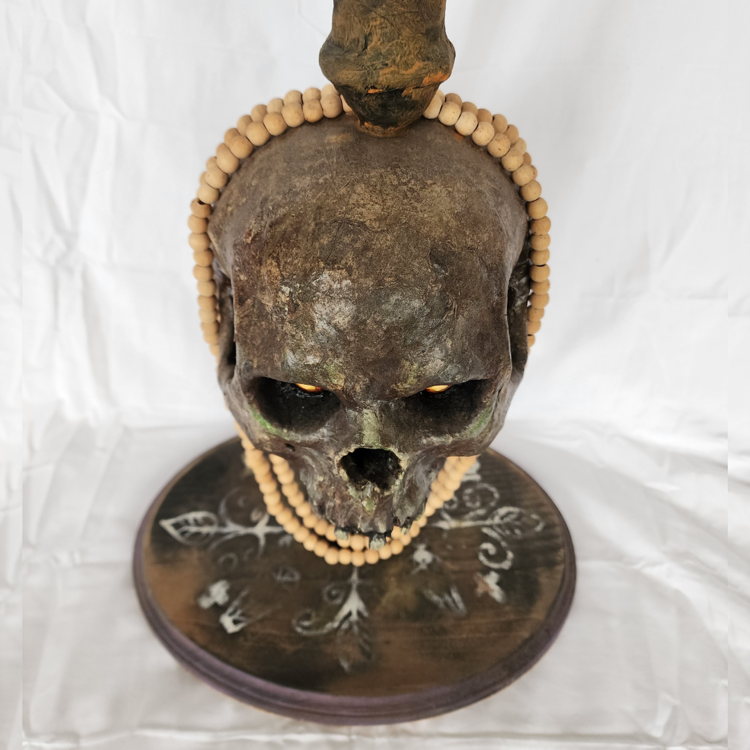 Guardian of the Gate – Ricardo Pustanio Paper Mache Skull
