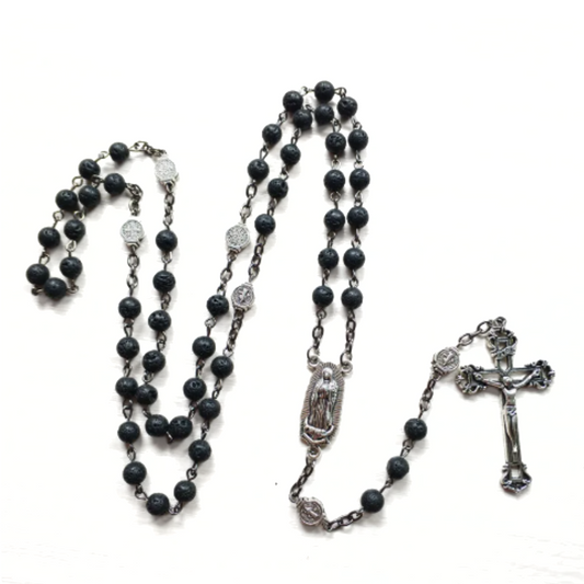 Our Lady of Guadalupe Lava Stone Rosary