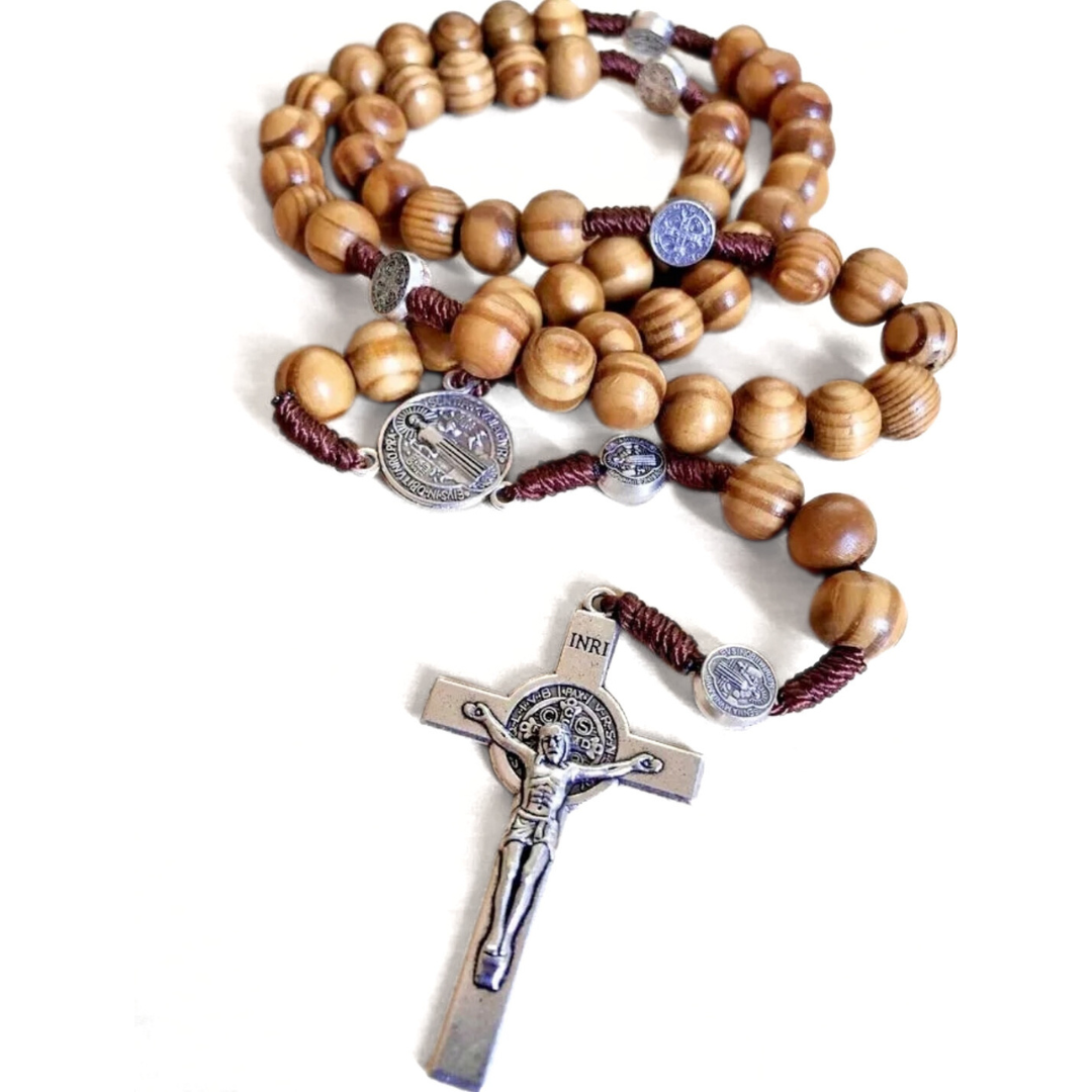 St. Benedict Olive Wood Rosary