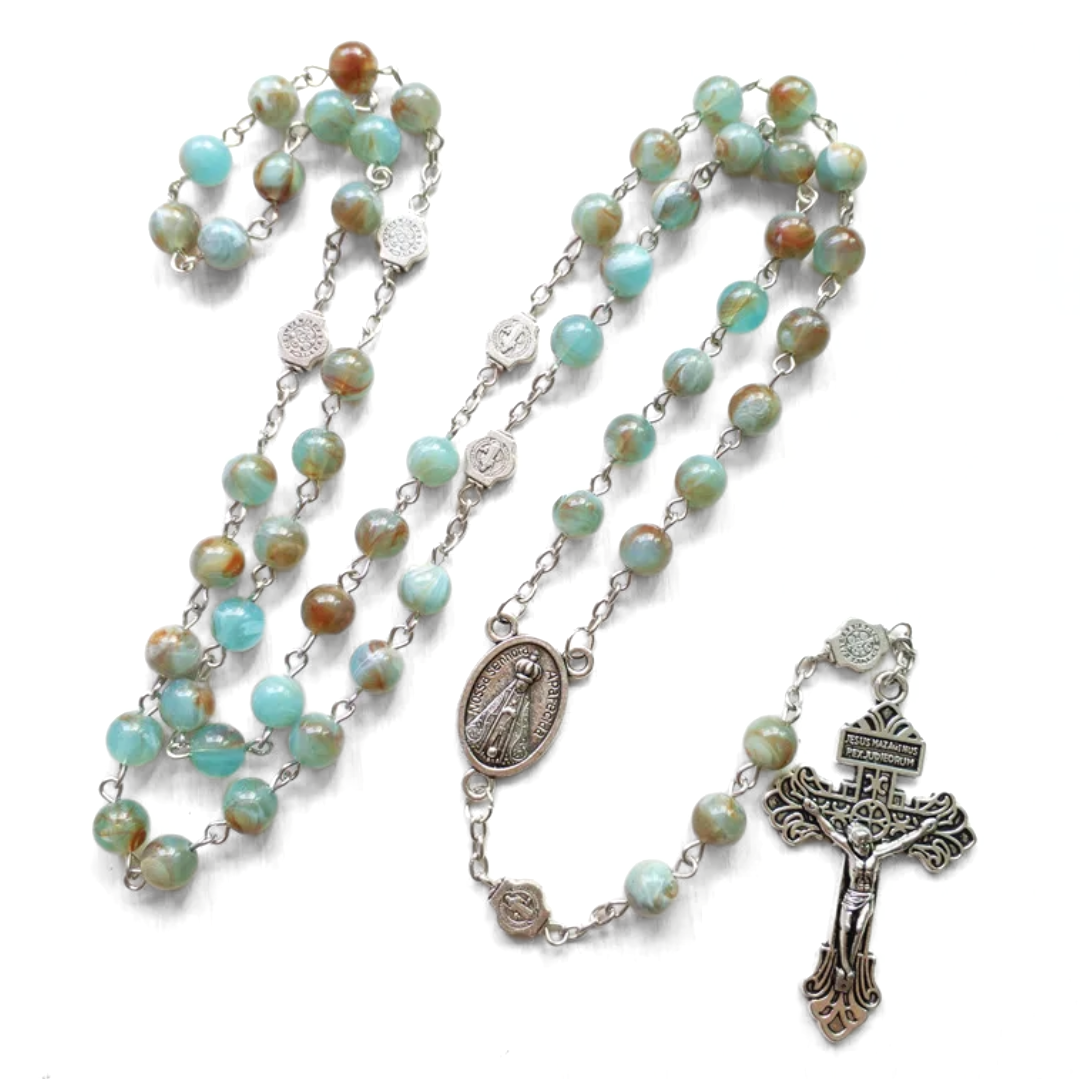 St. Christopher & Our Lady of Aparecida Chain Link Rosary