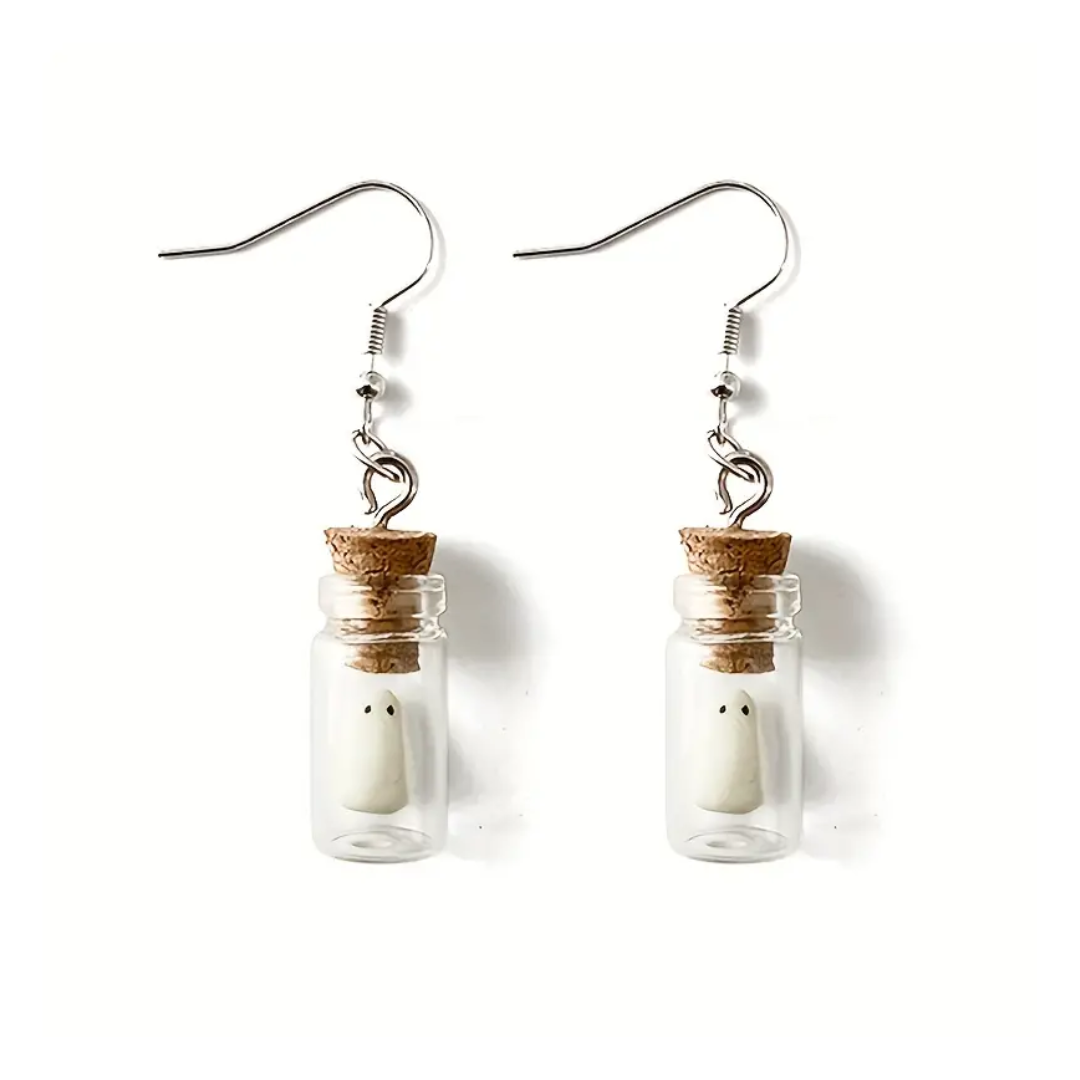 Ghost in a Bottle Earrings