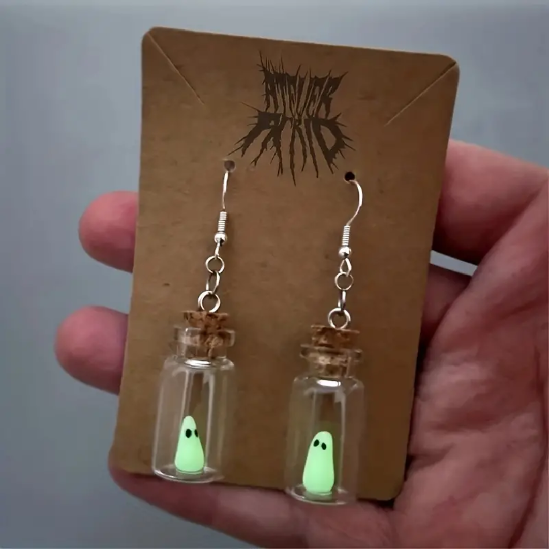 Ghost in a Bottle Earrings