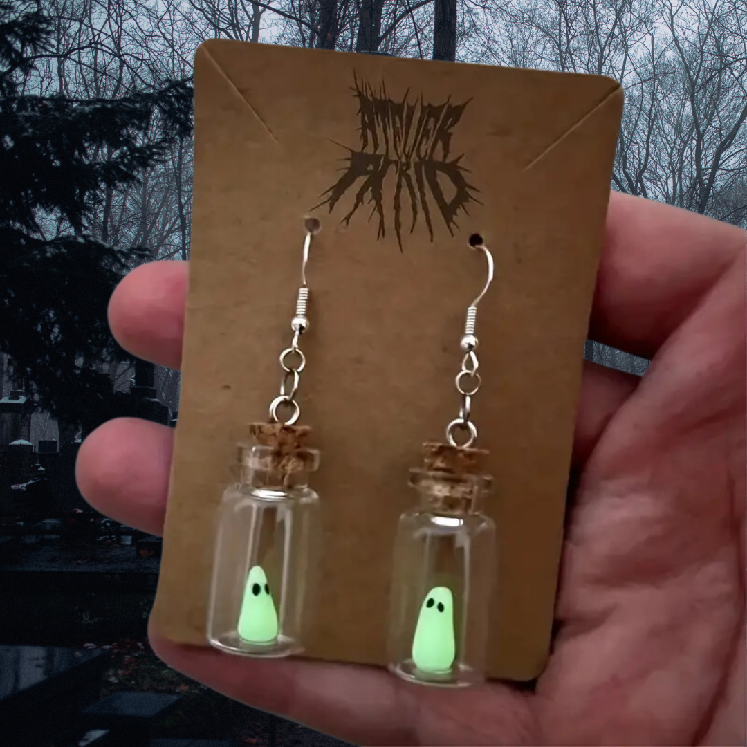 Ghost in a Bottle Earrings