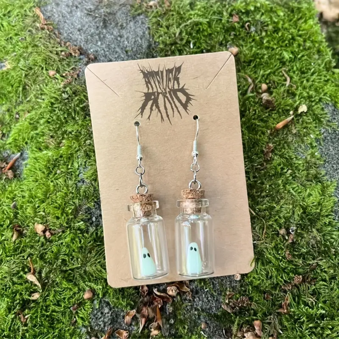 Ghost in a Bottle Earrings