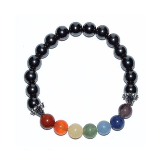 Chakra and Hematite Bracelet