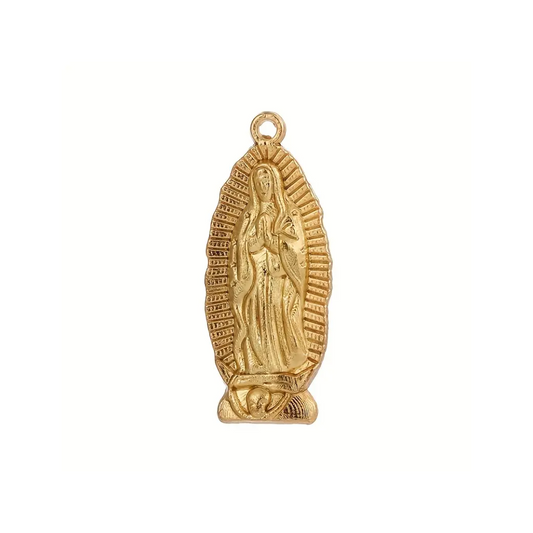 Virgin of Guadalupe Spiritual Talisman Charm - Gold