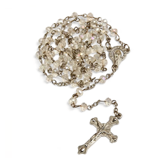 Clear Crystal Rosary