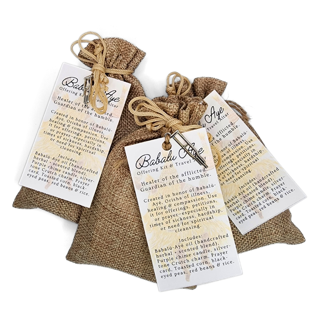 Babalu Aye Offering Kit, Travel Altar