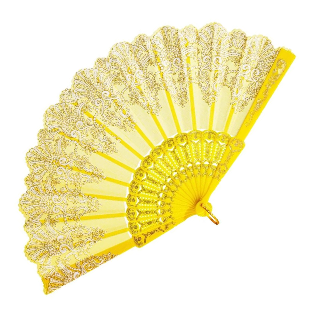 Golden Yellow Ritual Fan