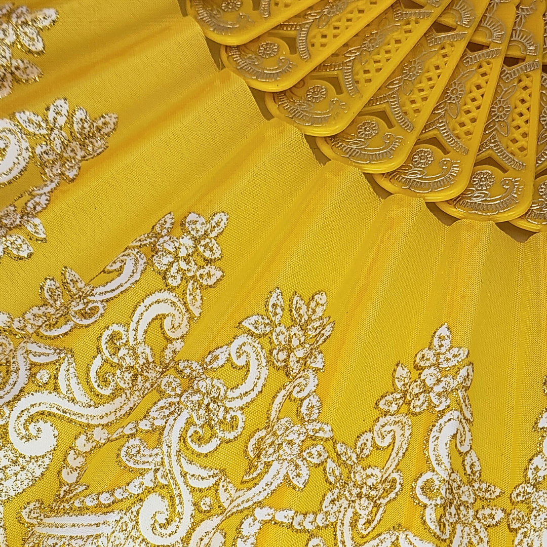 Golden Yellow Ritual Fan