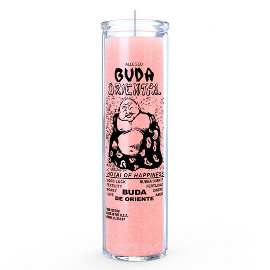 Buddha 7 Day Candle - Pink