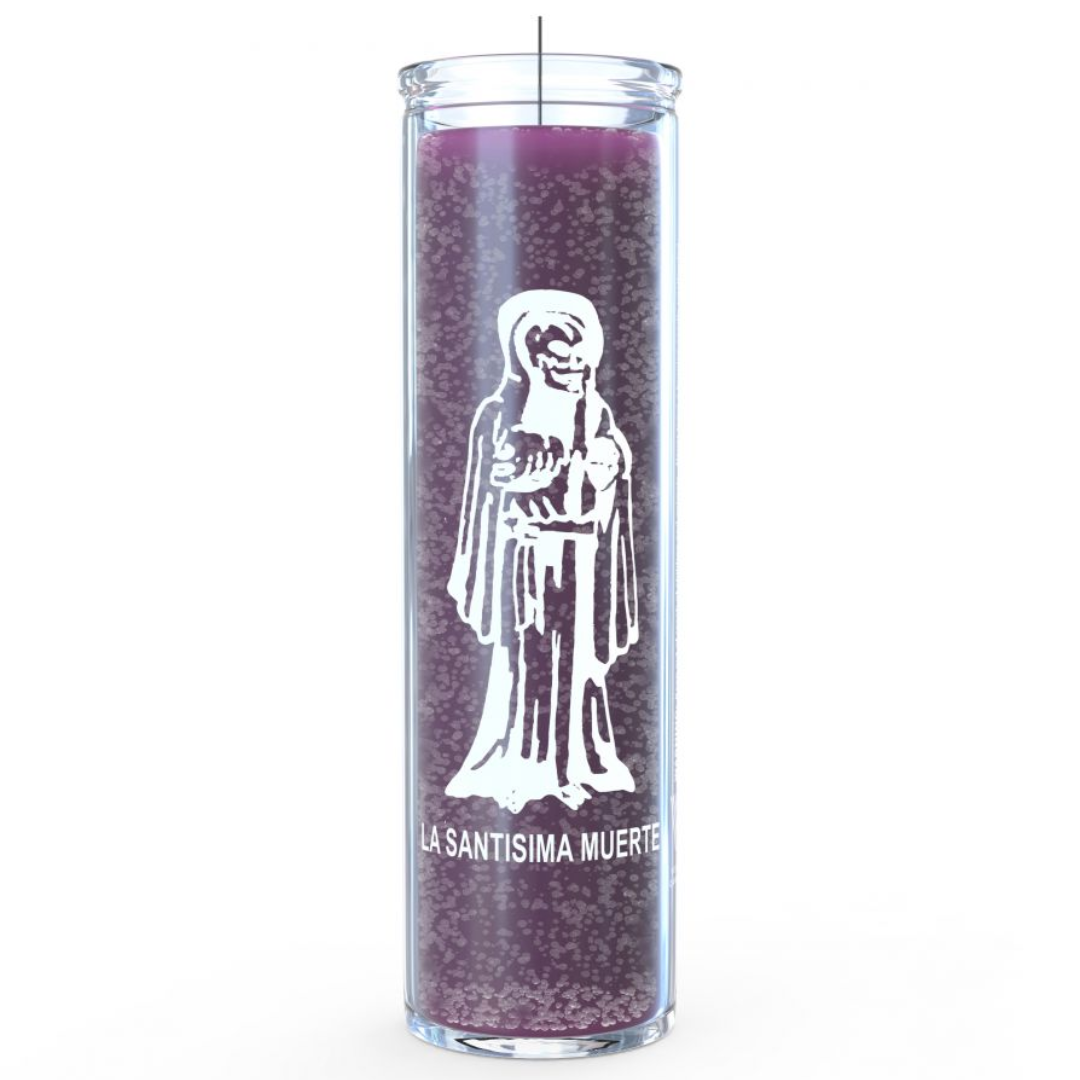 Santa Muerte (Holy Death) 7 Day Candle - Purple