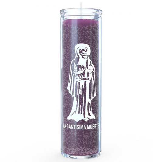 Santa Muerte (Holy Death) 7 Day Candle - Purple