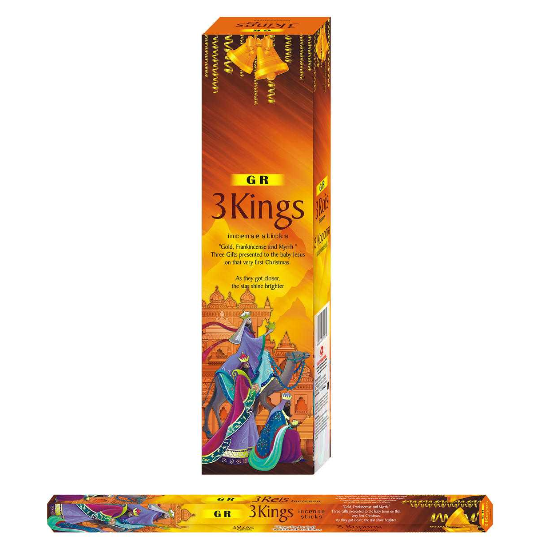 3 Kings Jumbo GR Incense Sticks, Jumbo Tres Reyes