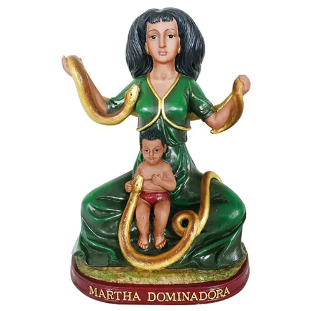 Martha Dominadora Statue (8") Saint Martha the Dominator