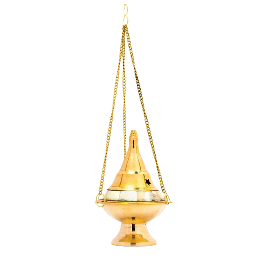 Mother of Pearl Brass Hanging Burner