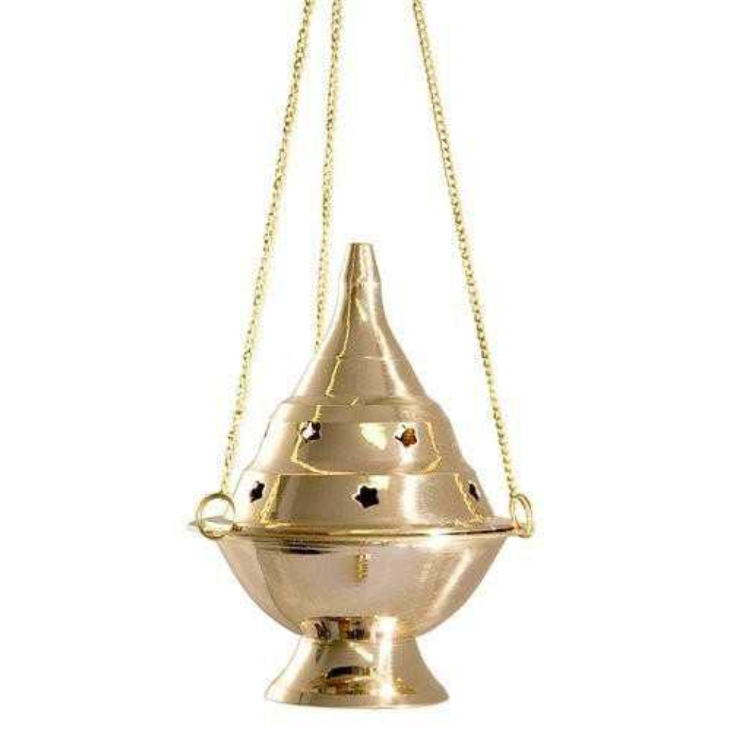 Brass Hanging Cone Burner