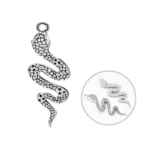 Silver Snake Spiritual Talisman Charm Pendant