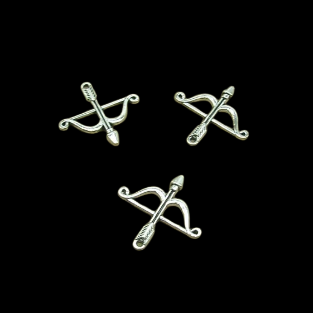 Silver Bow and Arrow Charm