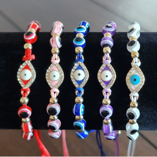 Adjustable Evil Eye Bracelet | Mal de Ojo Pulseras