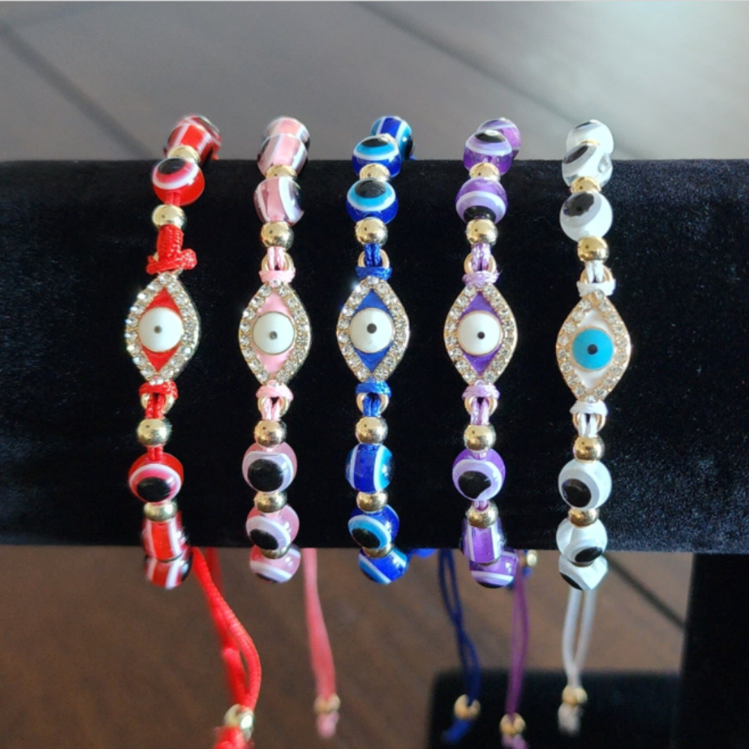 Adjustable Evil Eye Bracelet | Mal de Ojo Pulseras