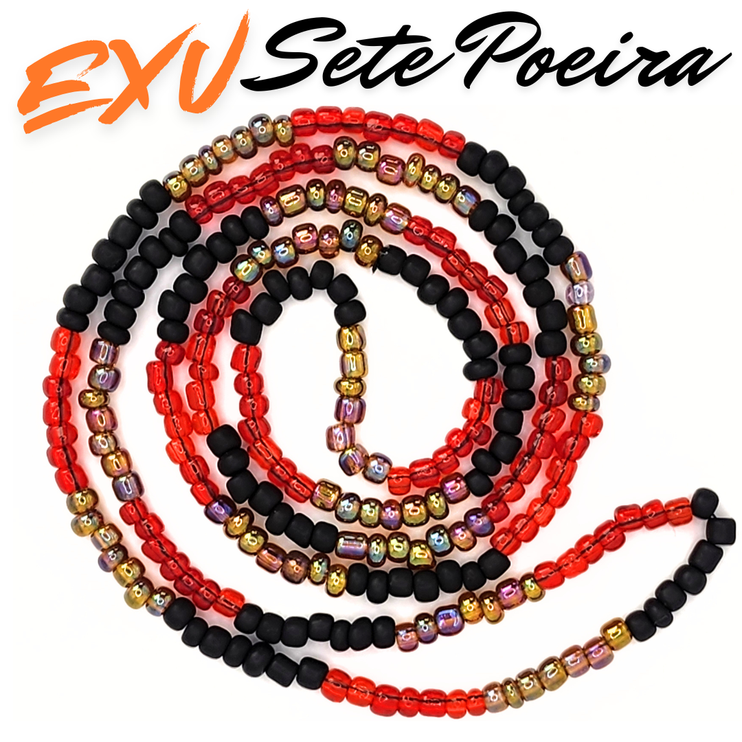 Exu Sete Poeira (Exu of Seven Dusts) Collares Elekes