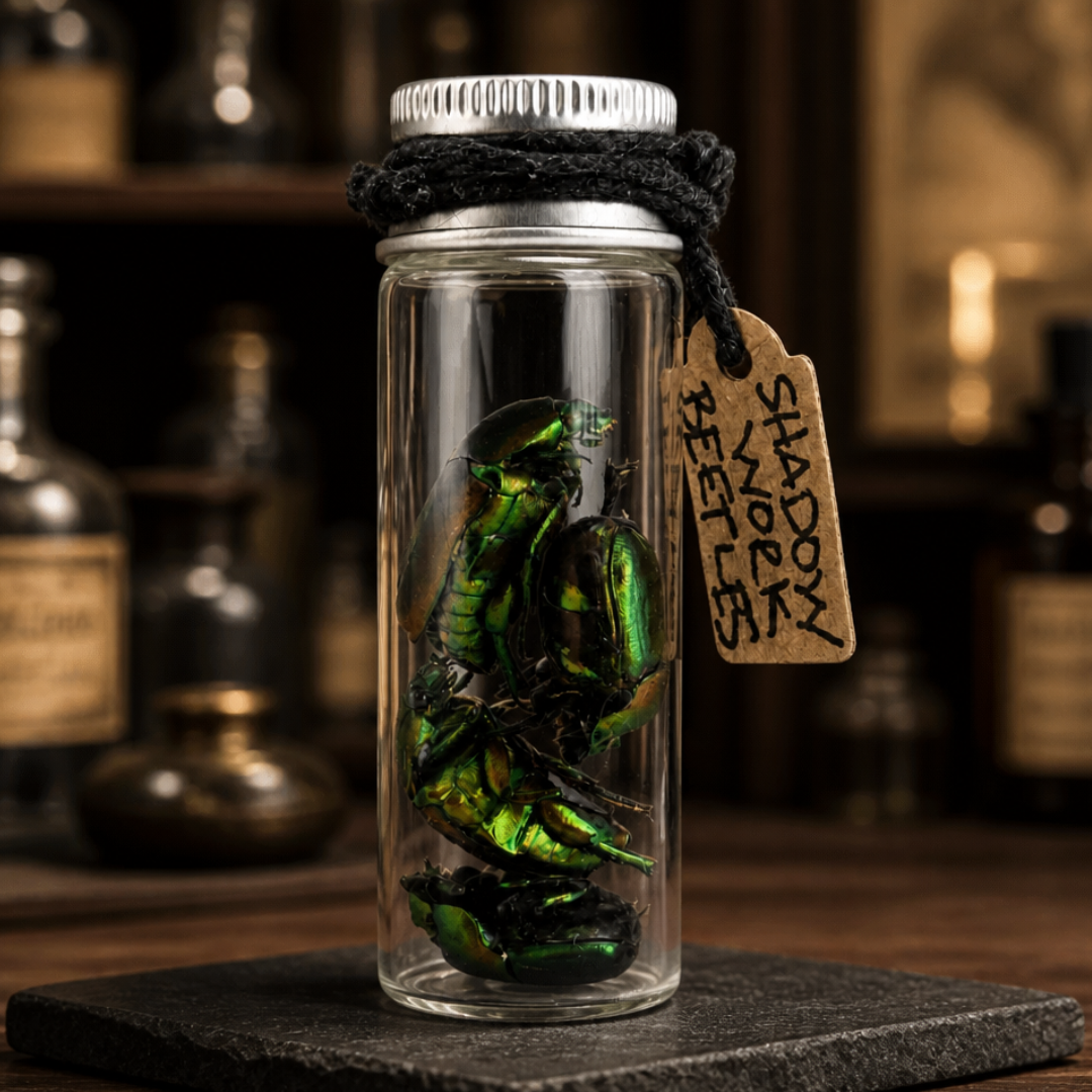 Shadow Work Beetles in Glass Vial