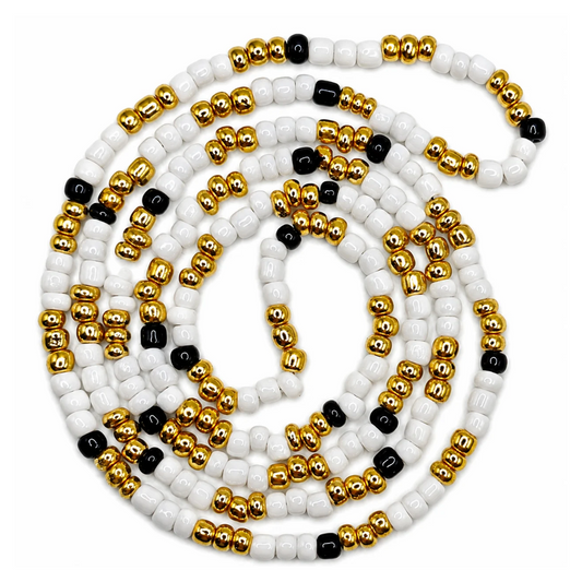 La Santa Muerte Collares Elekes - White / Gold