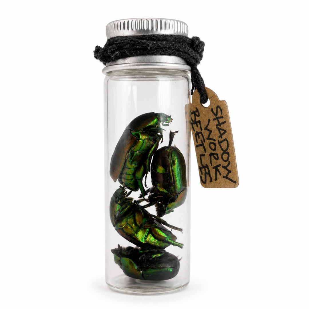 Shadow Work Beetles in Glass Vial