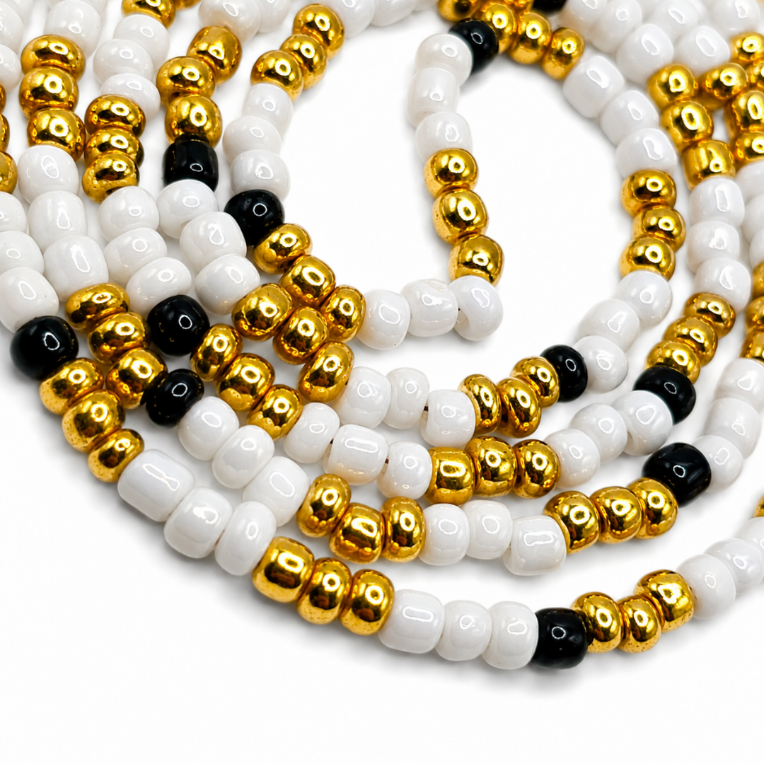 La Santa Muerte Collares Elekes - White / Gold