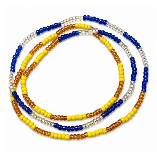 Collar de las Dos Aguas | Yemaya & Oshun Santeria Collares Elekes