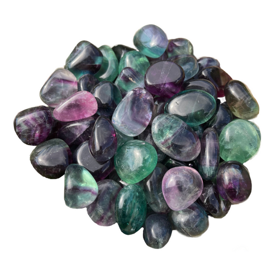 Rainbow Fluorite, Tumbled