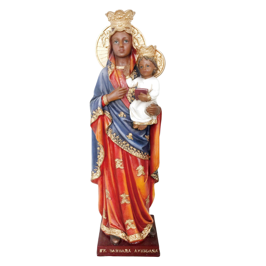 Santa Barbara Africana Statue (12") Saint Barbara