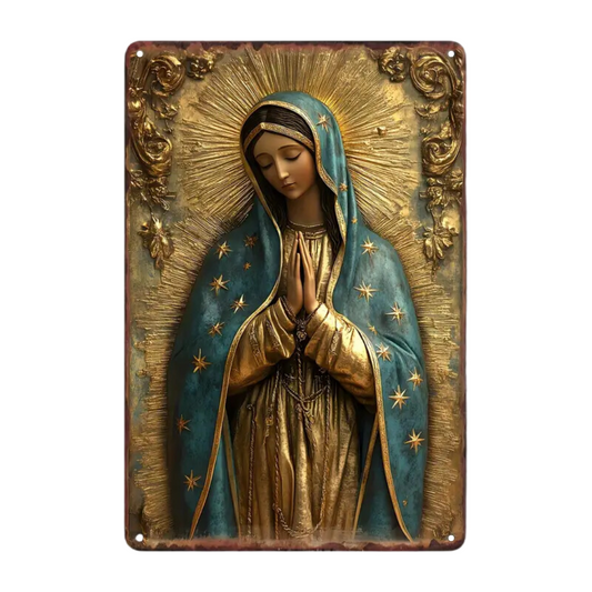 Our Lady of Guadalupe Metal Wall Sign