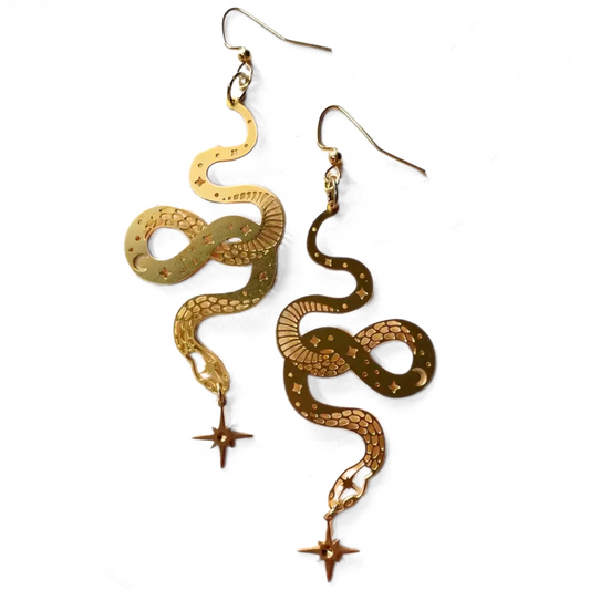 Celestial Serpent Earrings