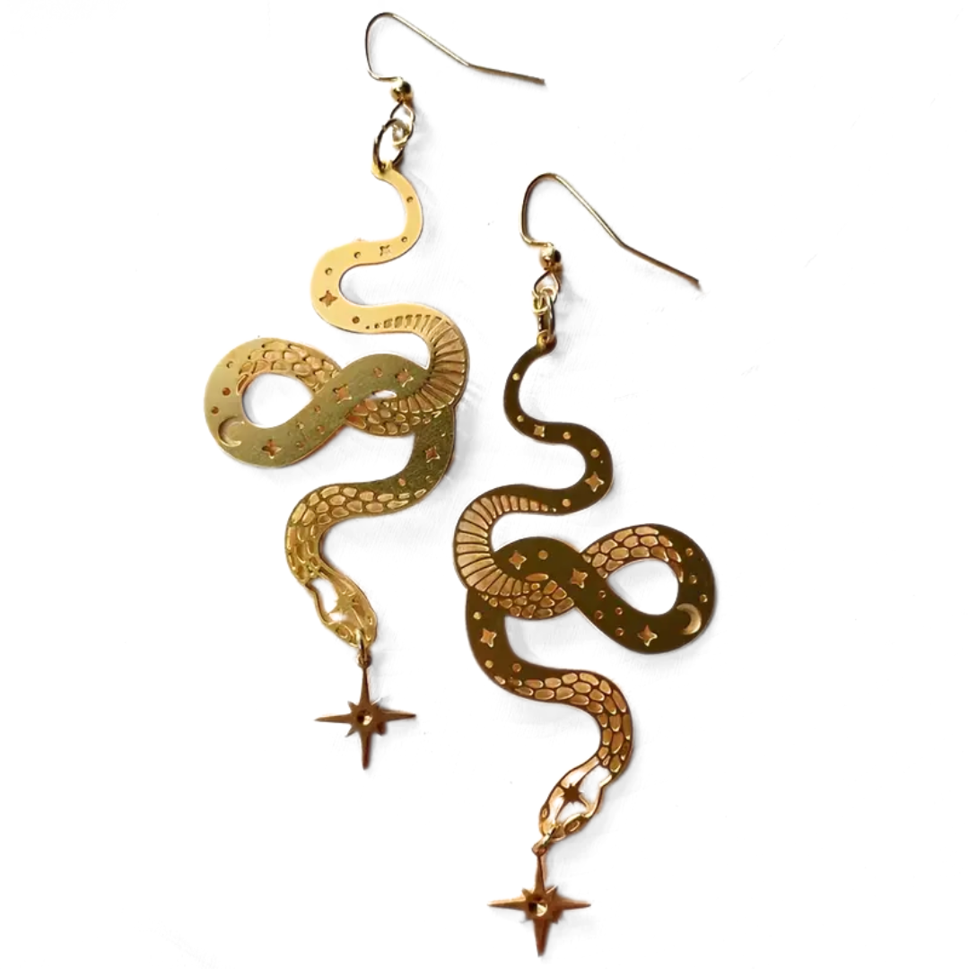 Celestial Serpent Earrings