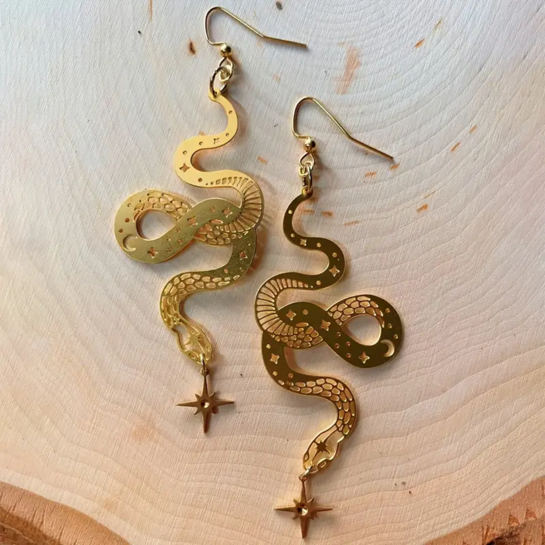 Celestial Serpent Earrings
