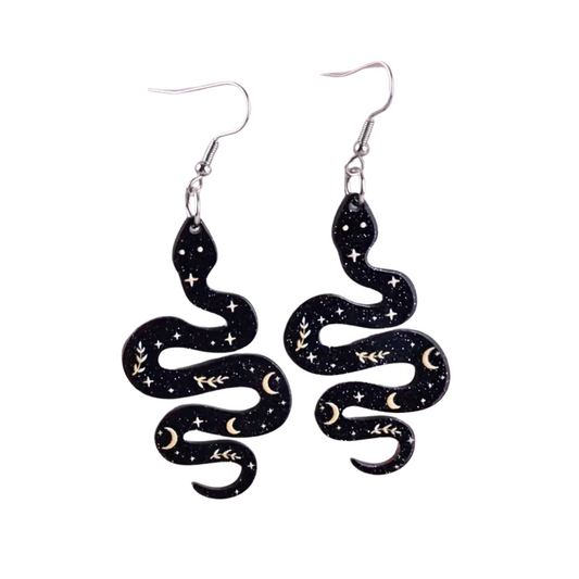 Serpent of the Night Earrings