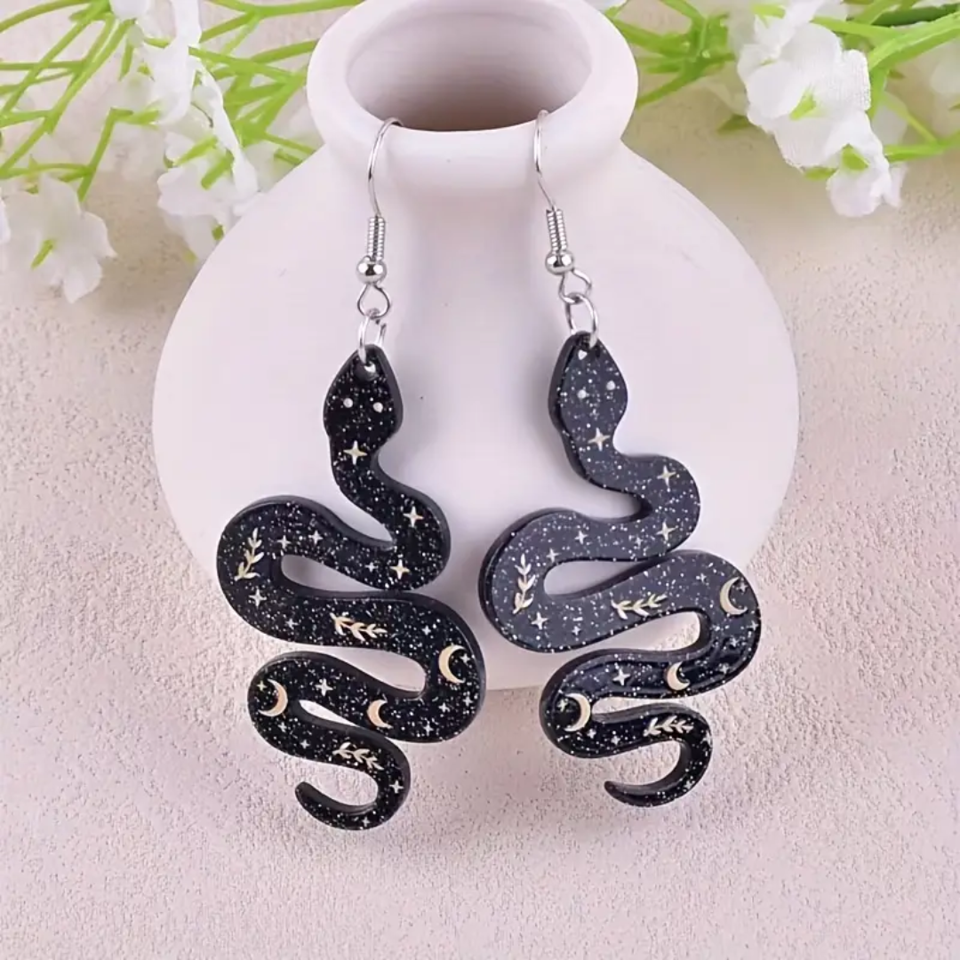 Serpent of the Night Earrings