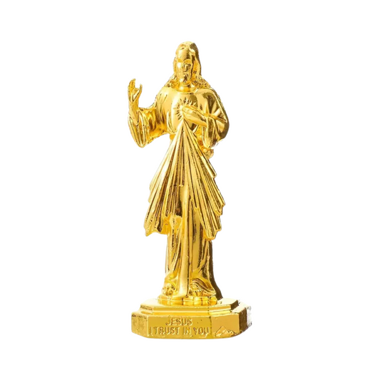 Divine Mercy Dashboard Saint - Gold